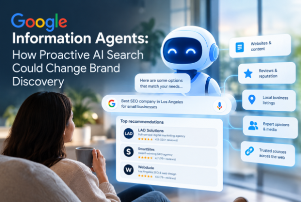 Google's new information agents monitor the web 24/7 on behalf of users. Learn what this I/O 2026 announcement means for content strategy and brand visibility.